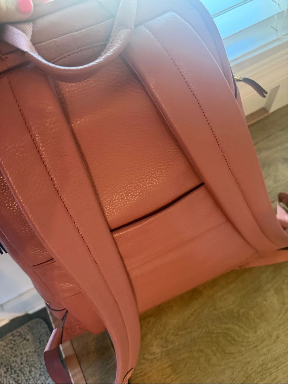 Vera Bradley Dusty Rose Leather Backpack